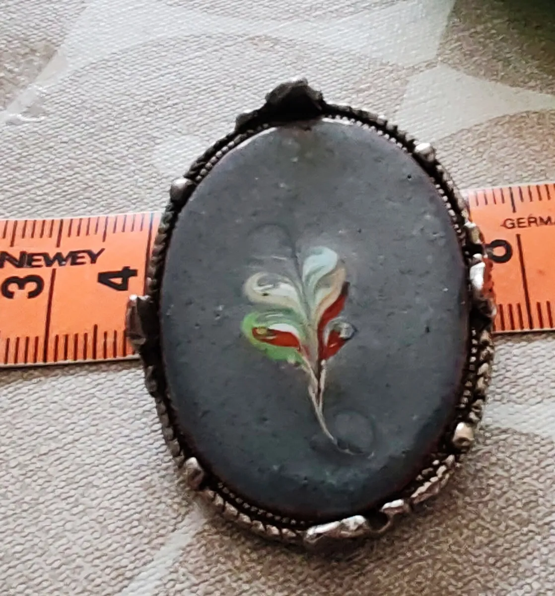 Silverstone ceramic  brooch - Image 3