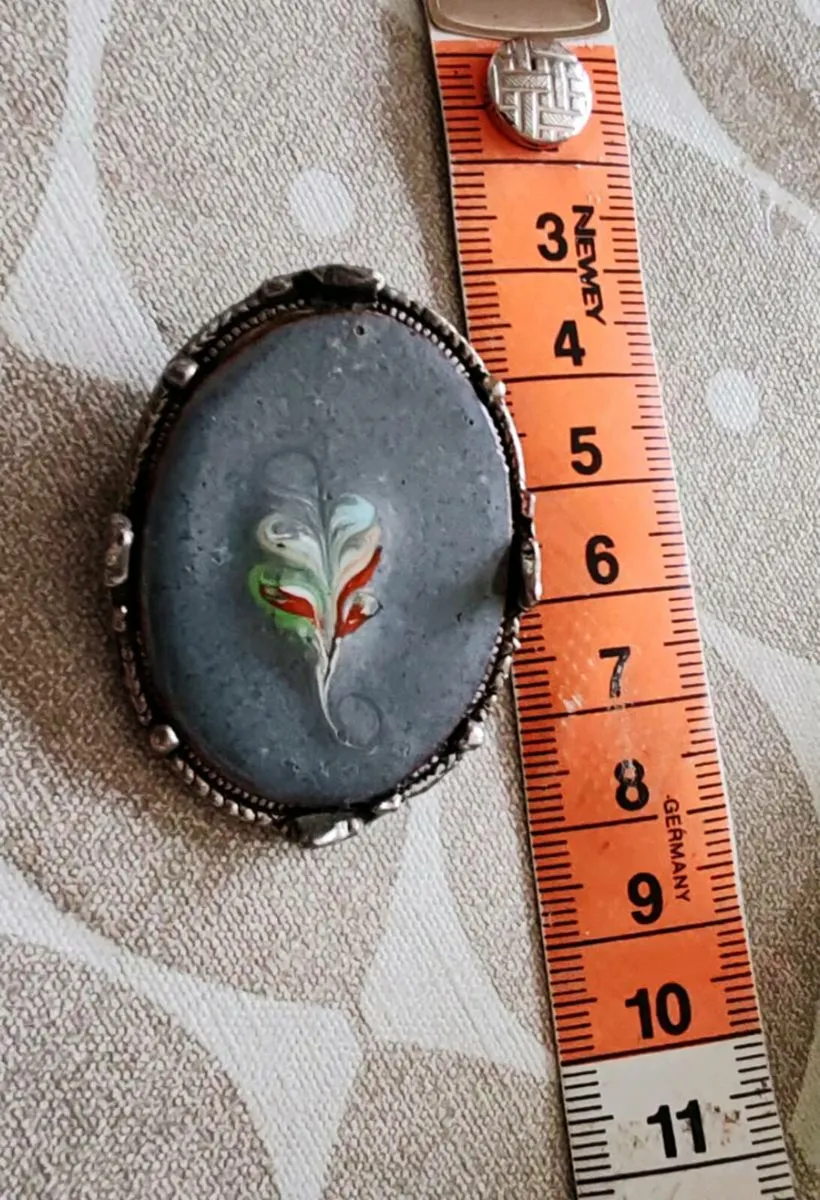 Silverstone ceramic  brooch - Image 4