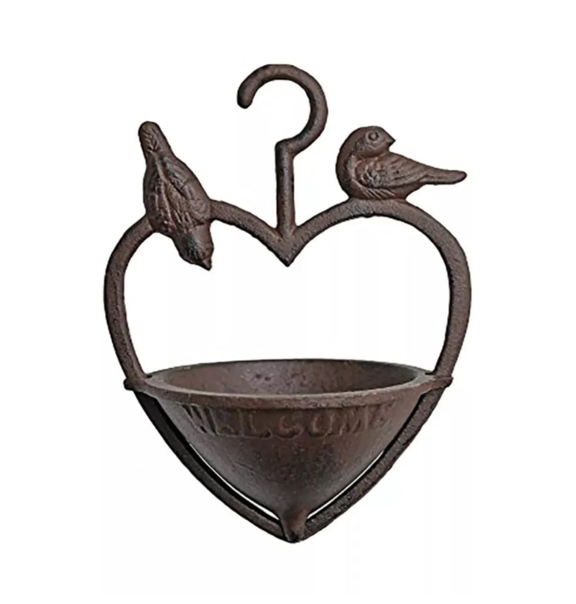 Cast Iron Loveheart Wild Bird Feeder NEW - Image 3