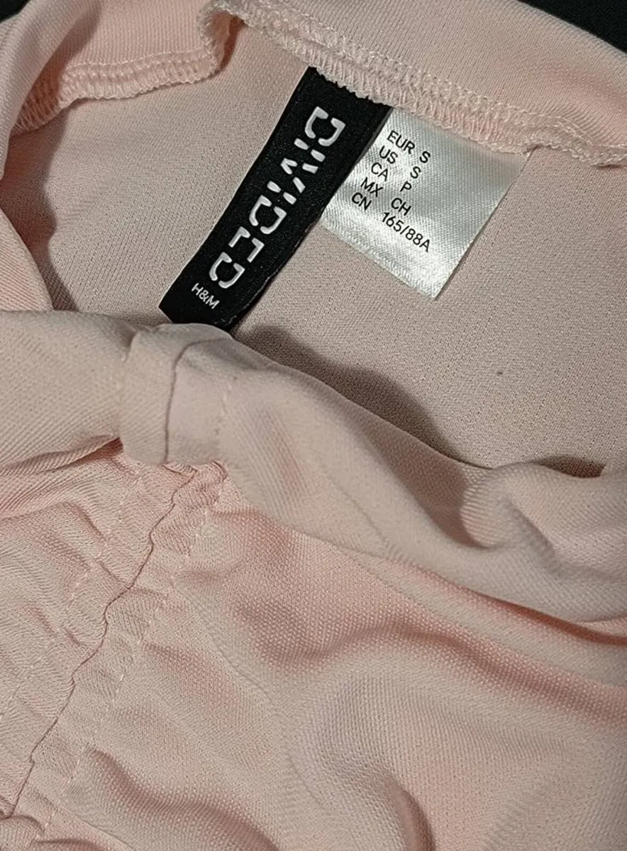 Divided Pink Midi Dress - Image 1