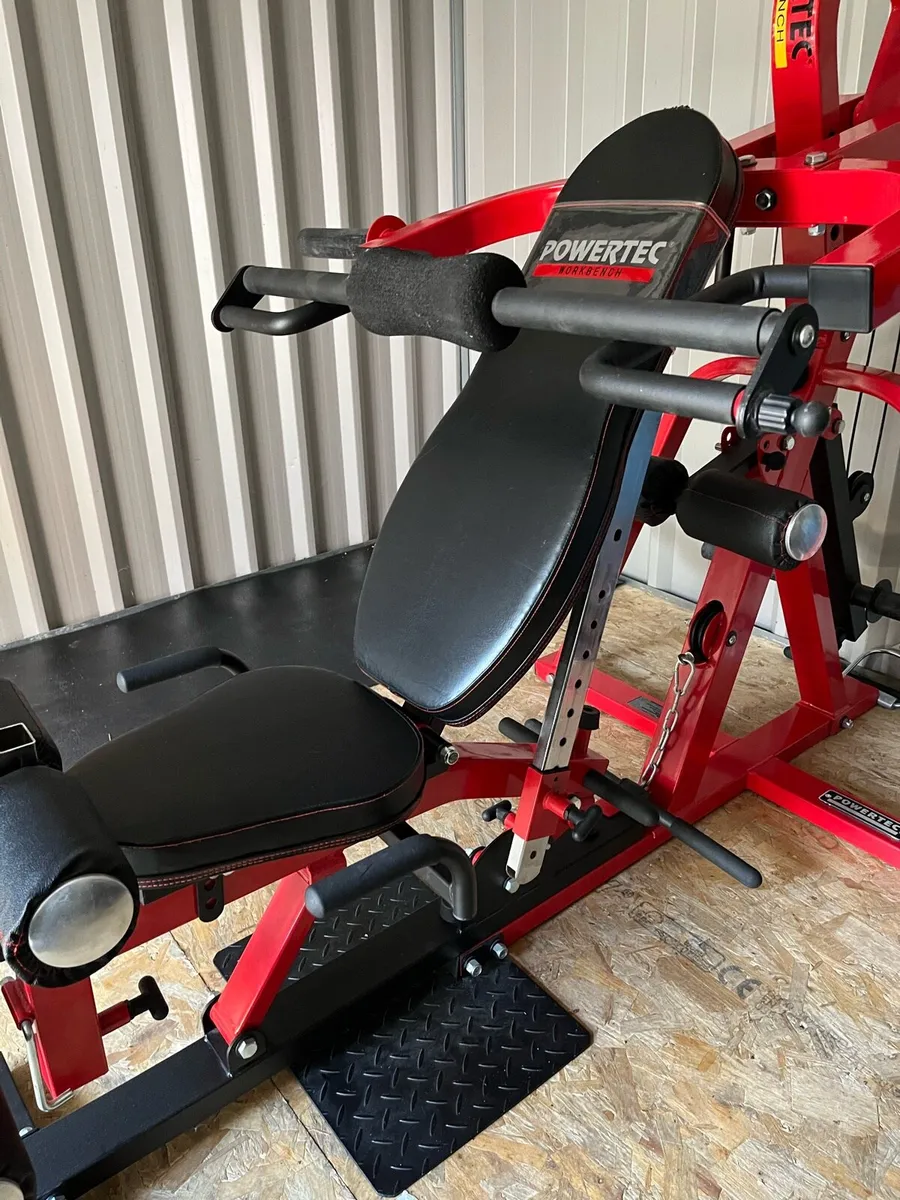 Powertec Olympic leverage gym + leg extension - Image 3