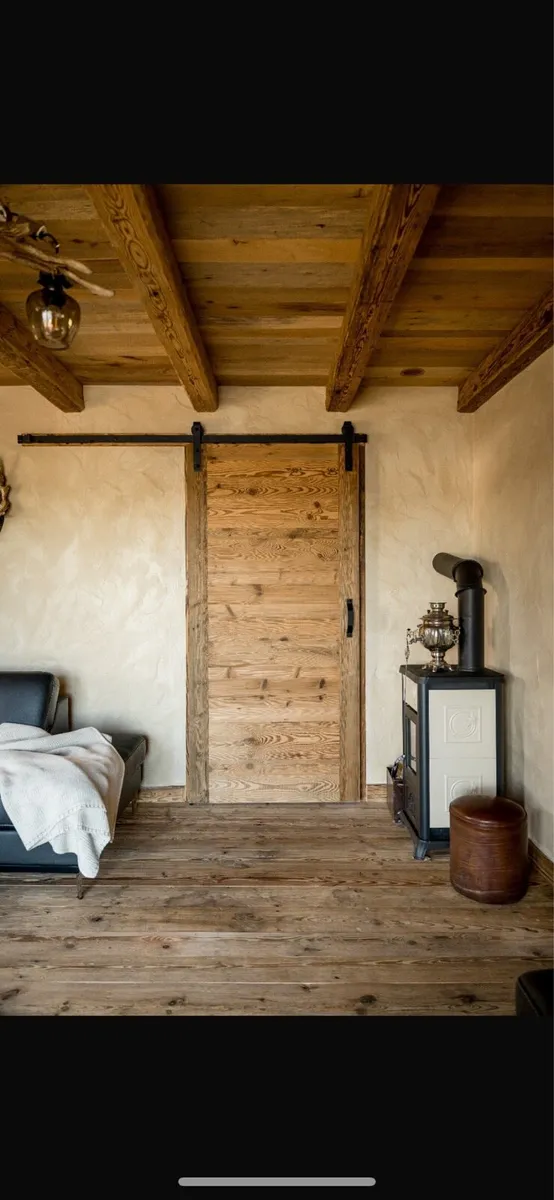 Reclaimed Pine Sliding Barn Door - Image 1