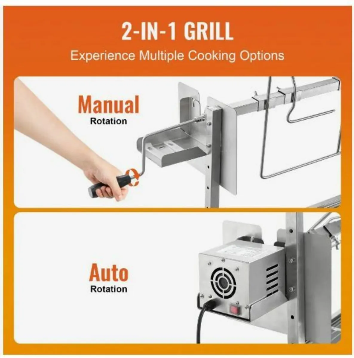 Roaster Spit Rotisserie BBQ Grill Pig - Image 4