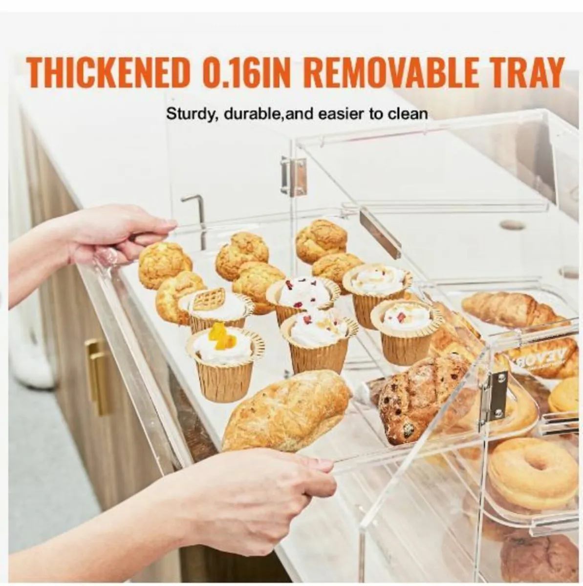 Pastry Display Case, 3-Tier Commercial - Image 3