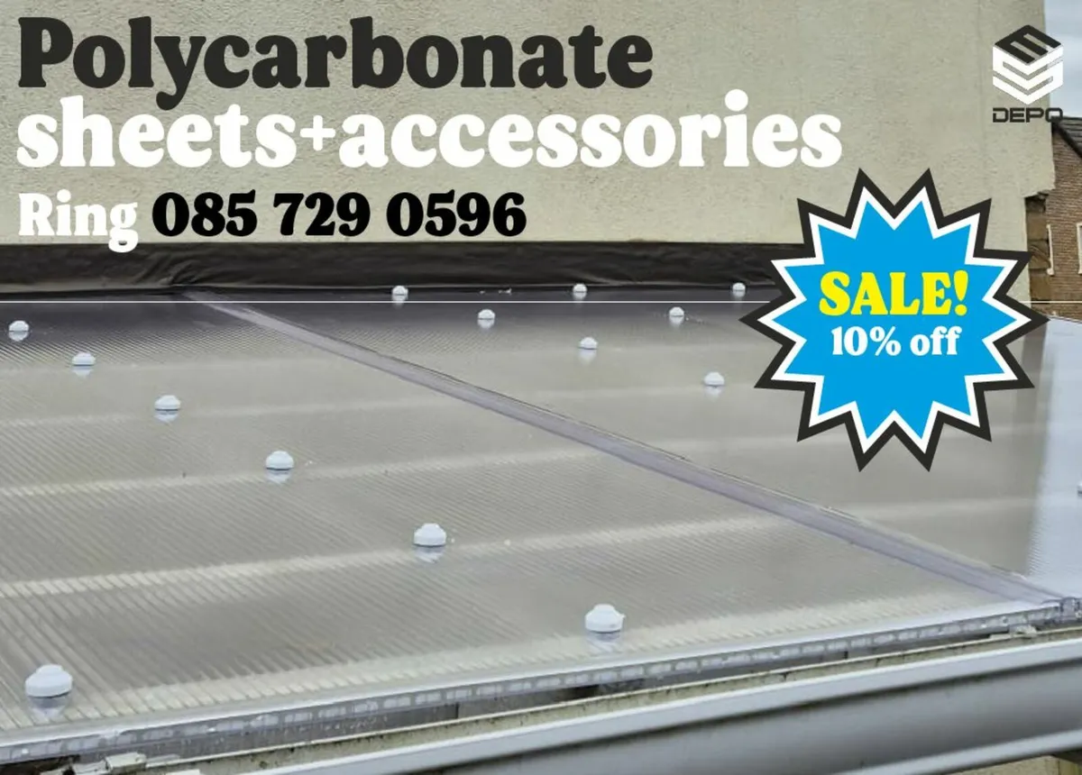 Polycarbonate sheets with accessories (instock) - Image 1
