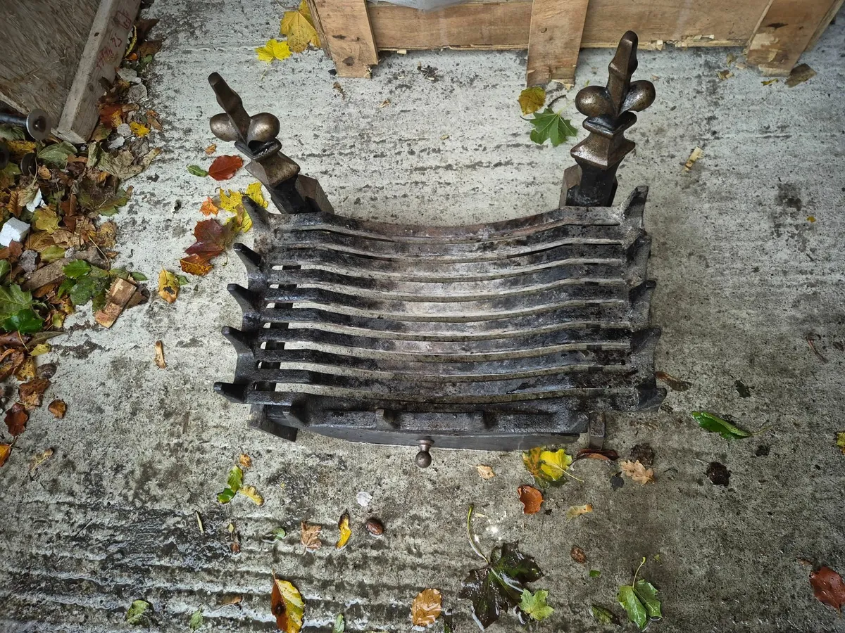 Old  fire log basket /Grate - Image 4
