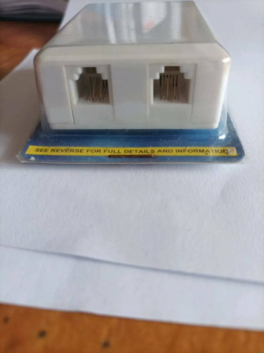 Irish telephone double socket surface mount Broadb - Image 3