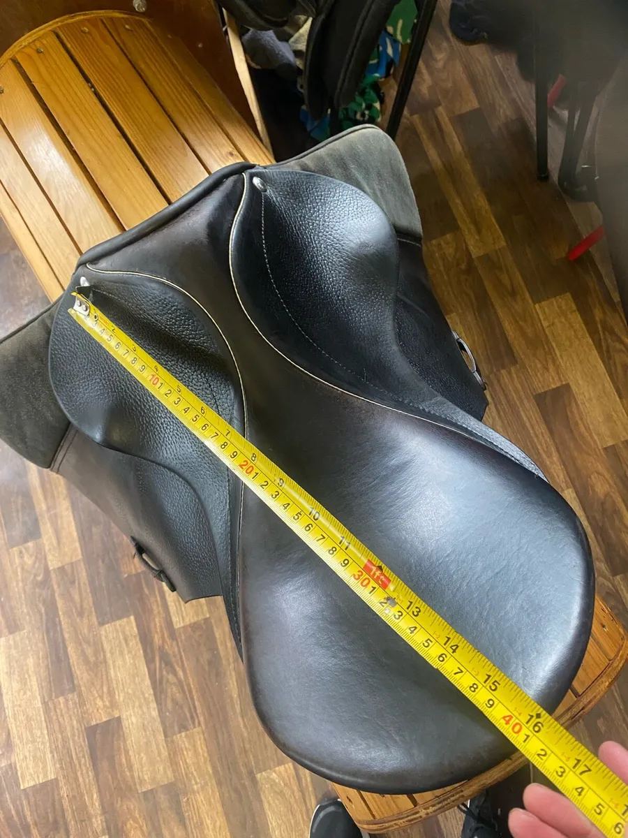 Zaldi Tom pony saddle black leather - Image 3