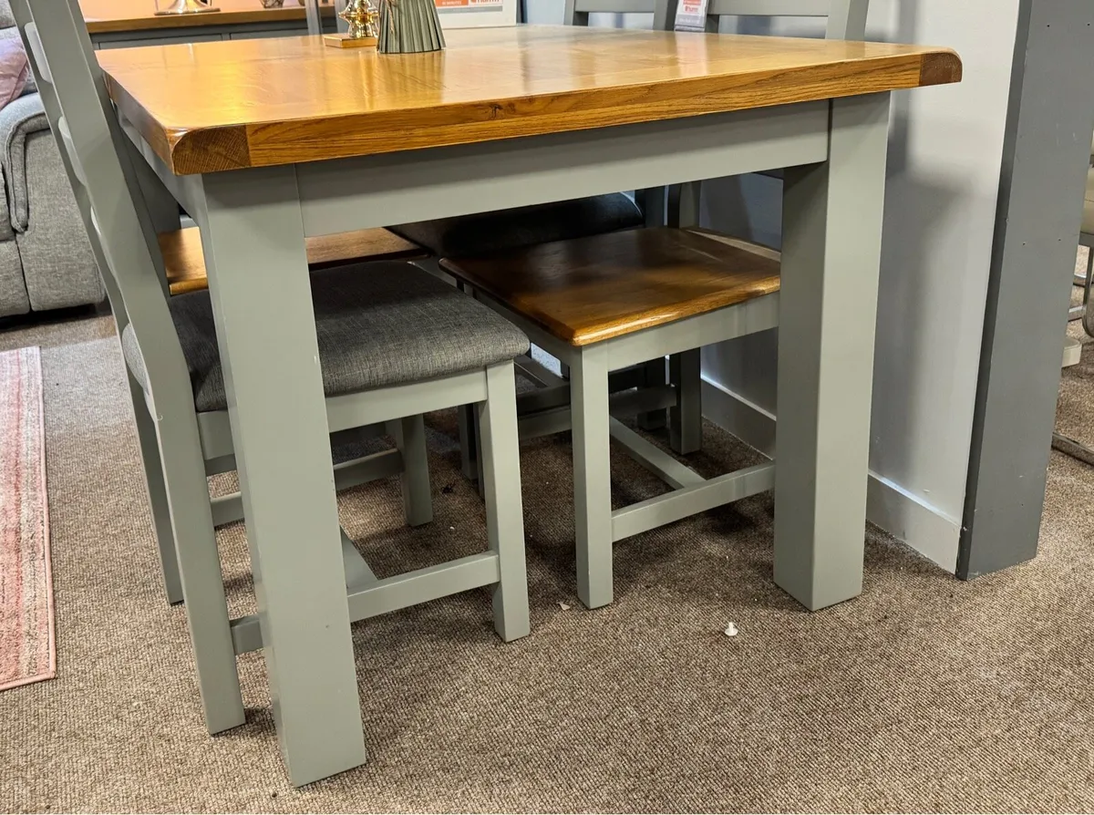 Brand New Capri Oak Extendable Dining Table - Image 2