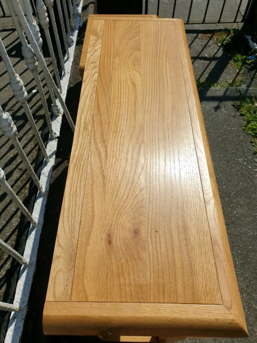 Oak console table - Image 4
