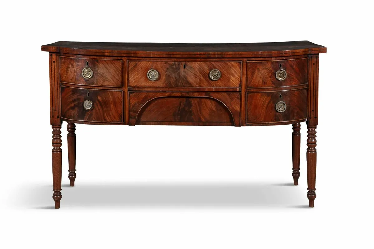 Vintage George IV Mahogany Sideboard Table - Image 1