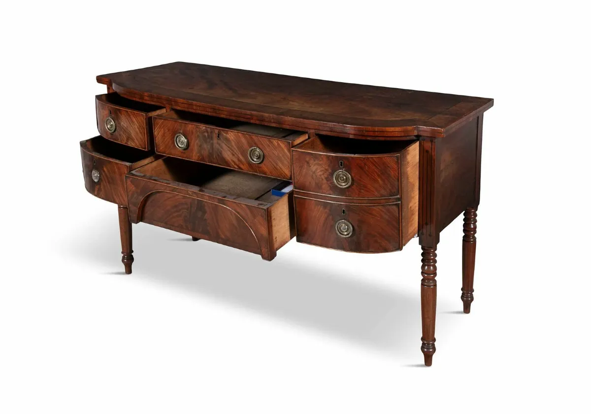 Vintage George IV Mahogany Sideboard Table - Image 3