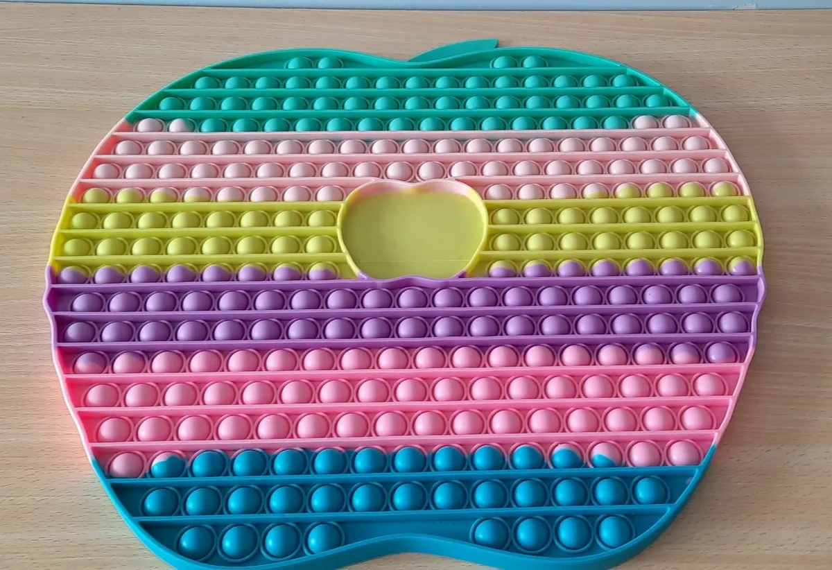 Large Multicoloured Apple Poppet - Image 1