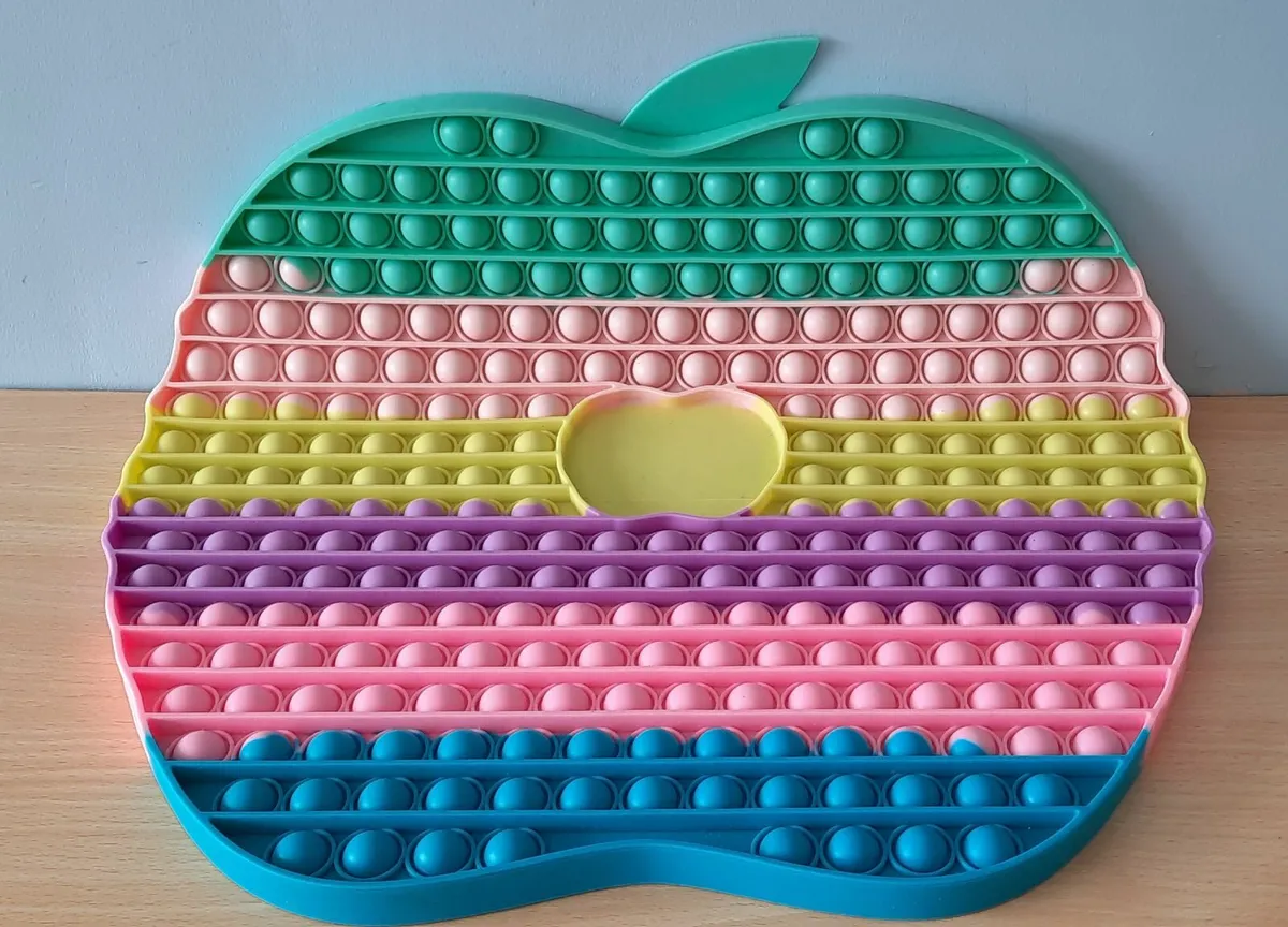 Large Multicoloured Apple Poppet - Image 2