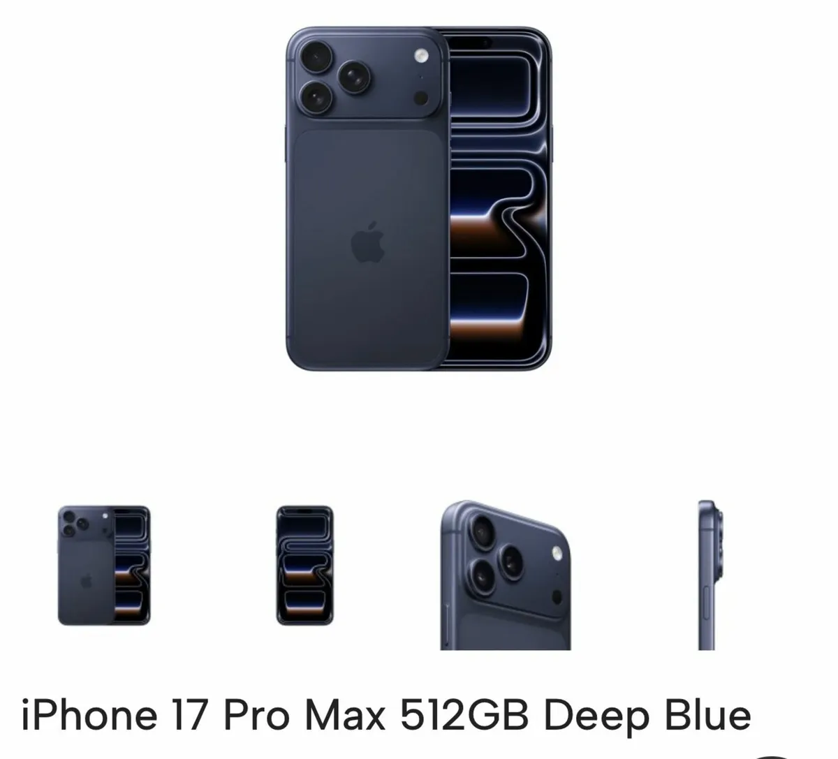 Iphone 17pro max 512gb