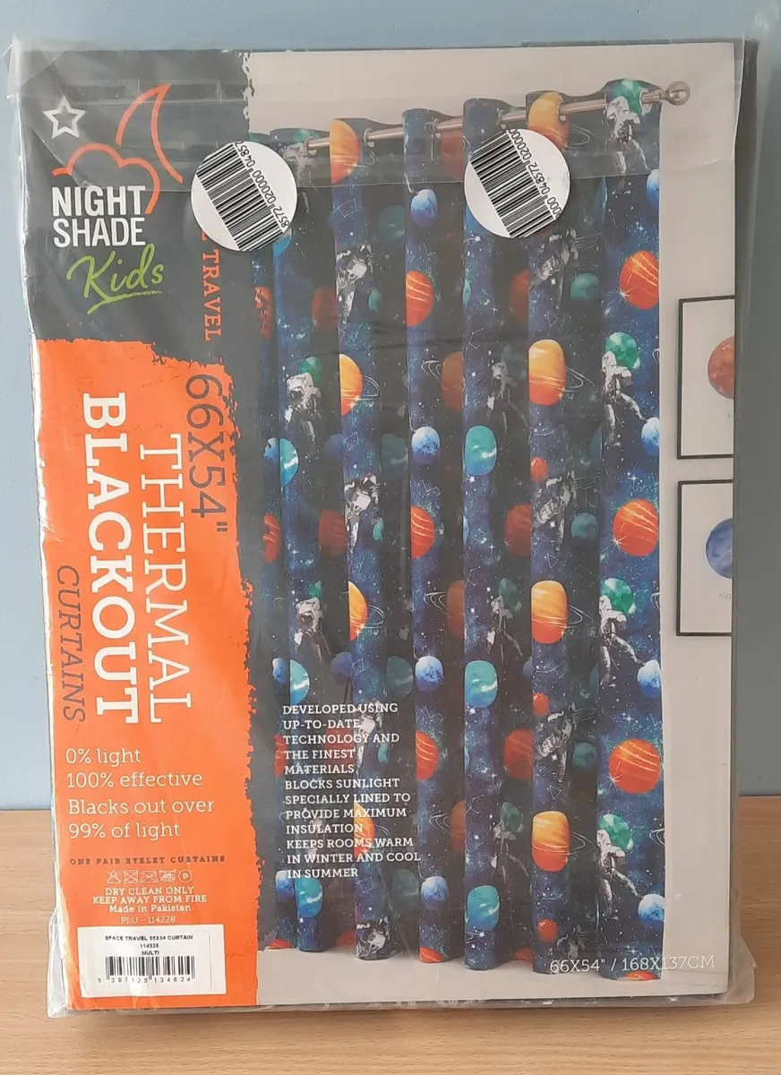 Space Travel Thermal Blackout Curtains (NEW) - Image 2