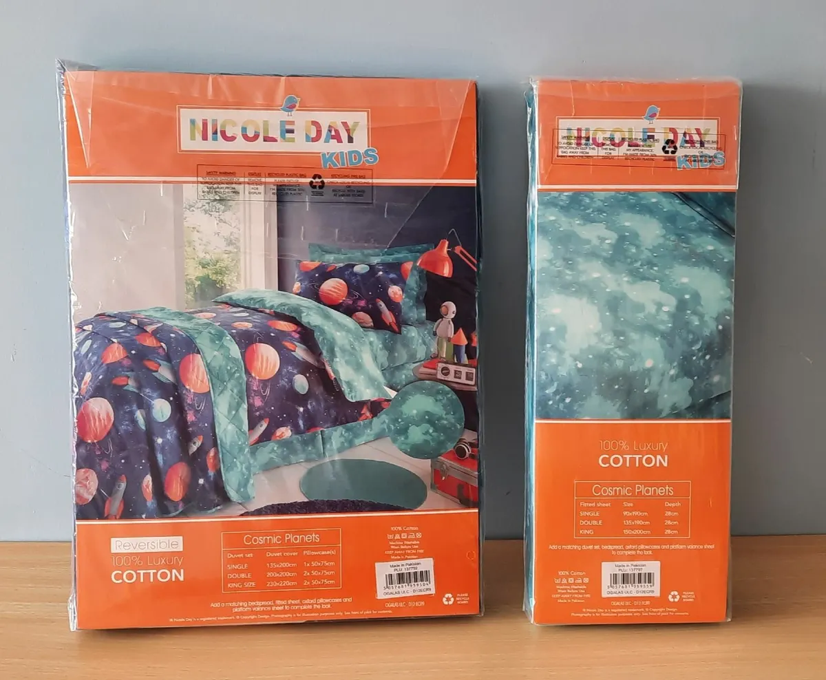 Set of Nicole Day Kids Duvet Cover & Sheet (NEW) - Image 2