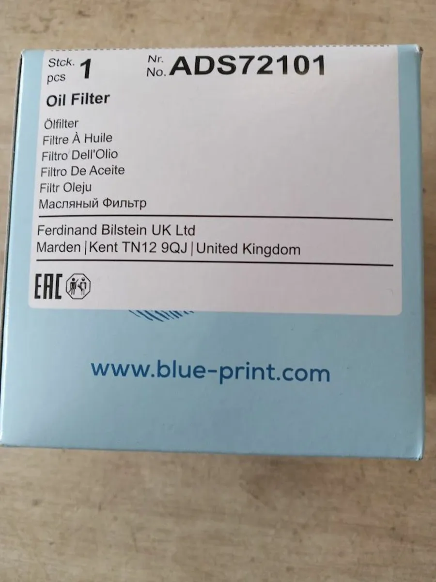Blue Print oil filter ADS72101 - Image 1