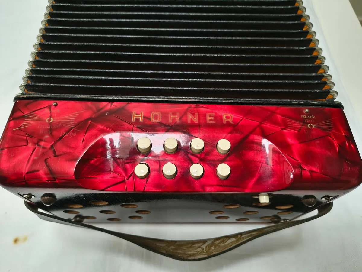 Hohner Black dot Double-Ray Button Accordion - Image 1