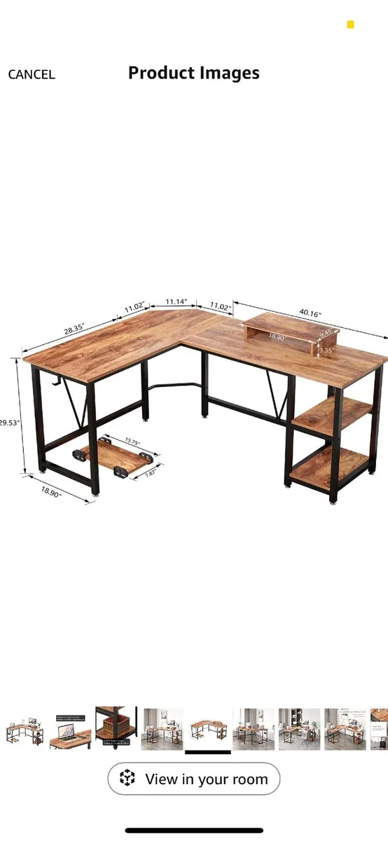 L- shaped corner Desk - Image 2
