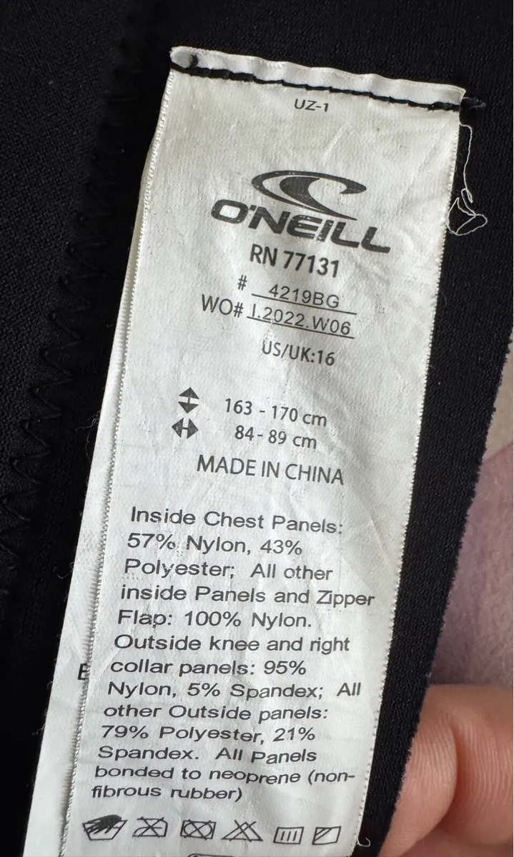 O’Neills women, 4/3mm back zip full wetsuit - Image 2