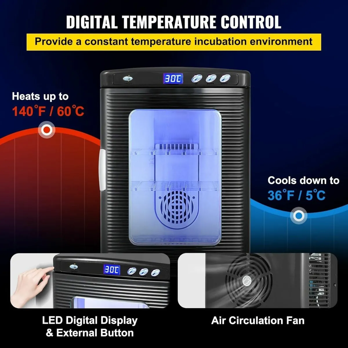 25L Reptile Egg Incubator with Digital Temperature - Image 2