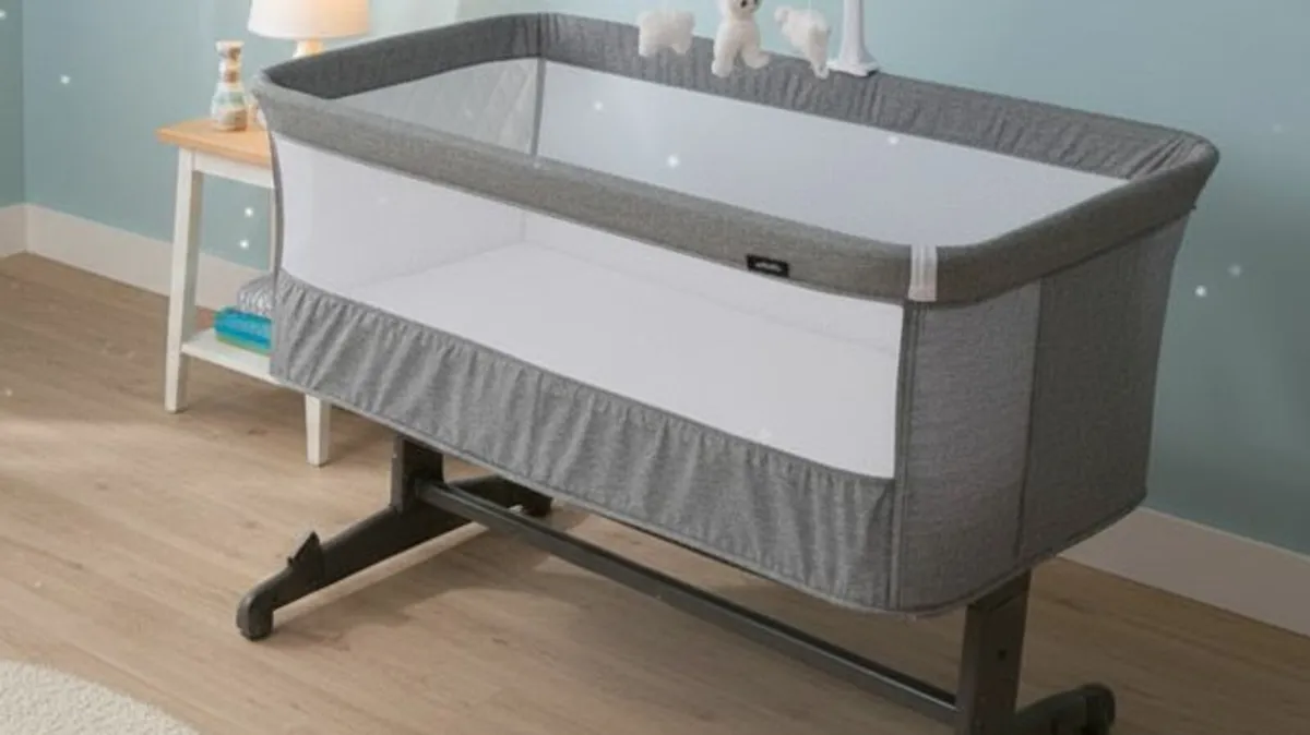 Babylo Cozi Sleeper Bedside Crib + Box & Mattress - Image 1