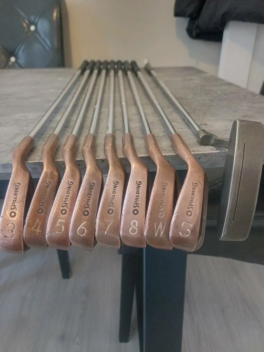 Spalding golf irons and ping putter. - Image 1