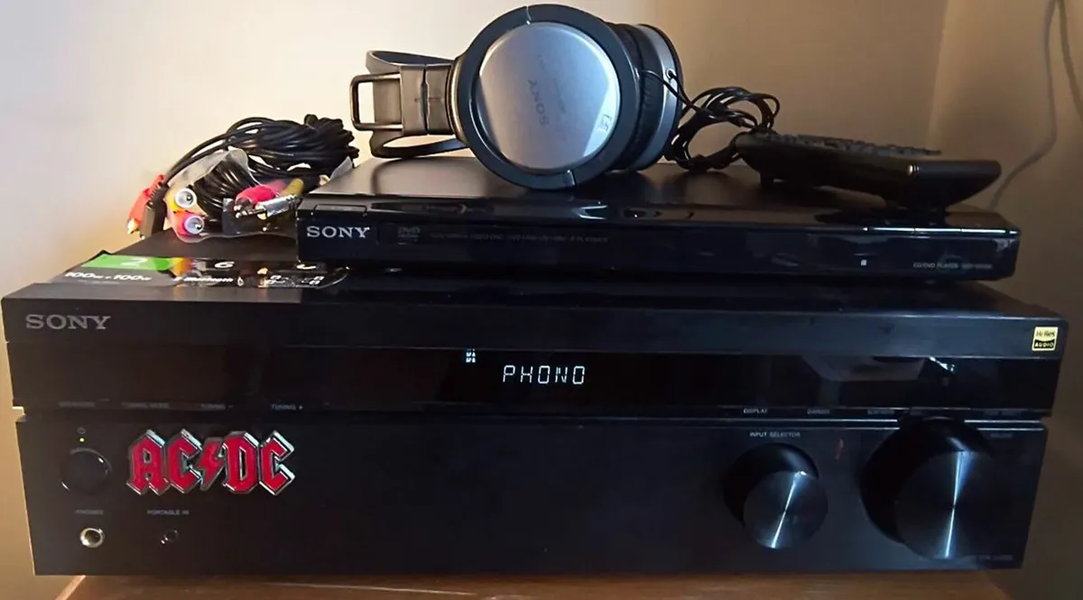 DVD Player Stereo Headphones  Amplifier Sony SET - Image 3