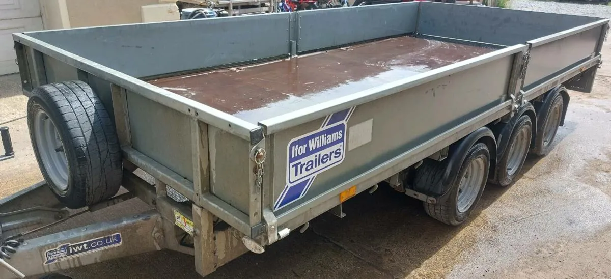 Ifor Williams 16x6'6 drop side trailer  2017 - Image 3