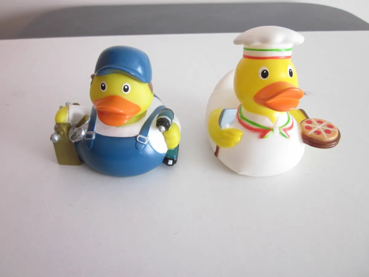 Repairman and Pizzaman Rubber Ducks - Image 1