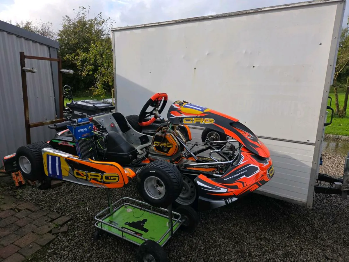 Race Kart and Box Trailer - Image 1