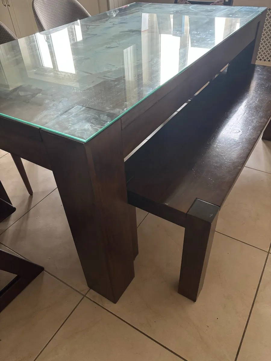 Kitchen table and bench