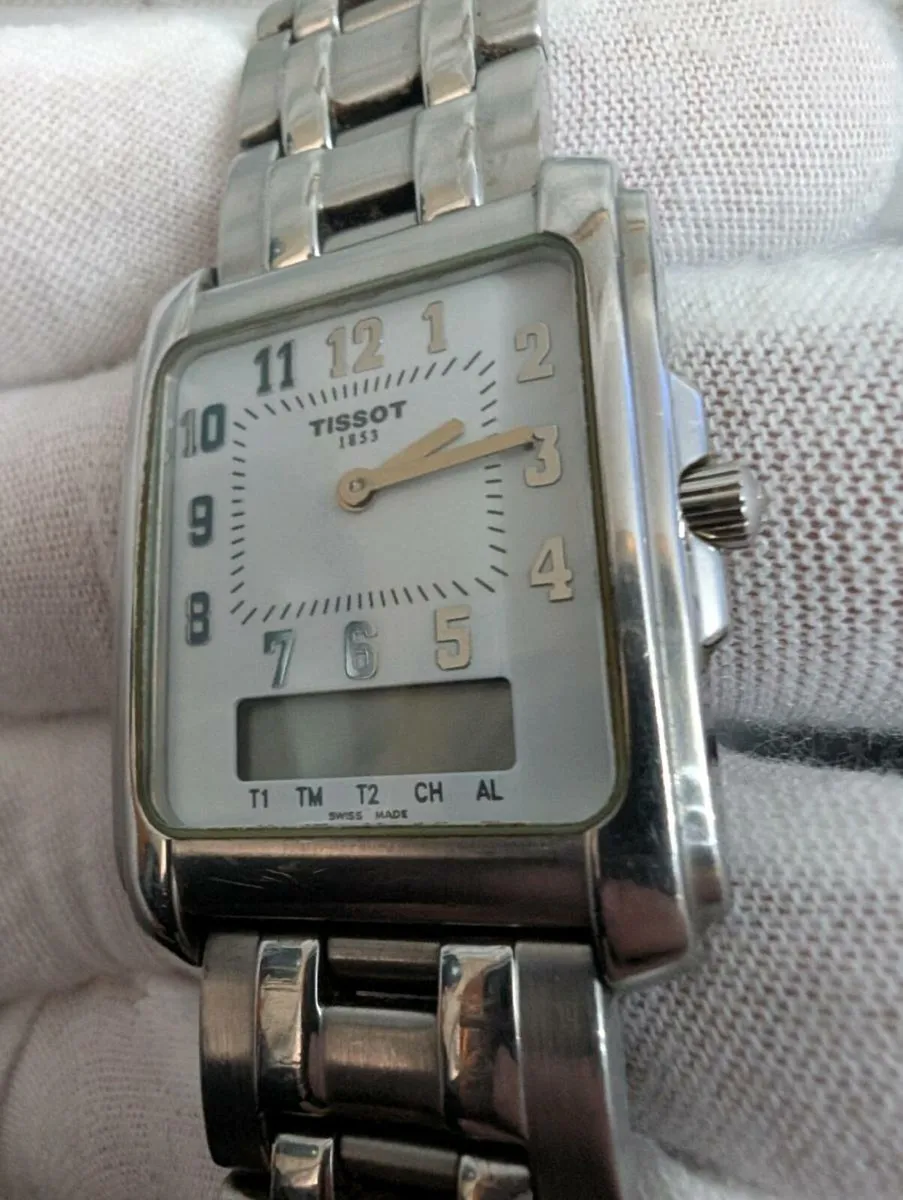 Rare Pair of Vintage Tissot Dual Time Watches - Image 4