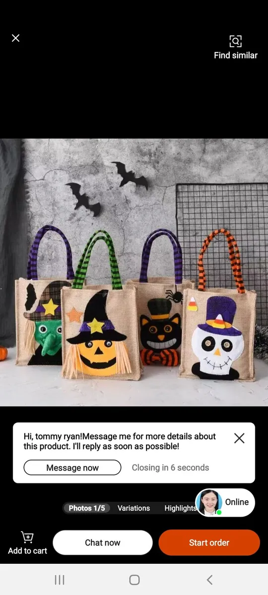 Halloween treat bags - Image 1