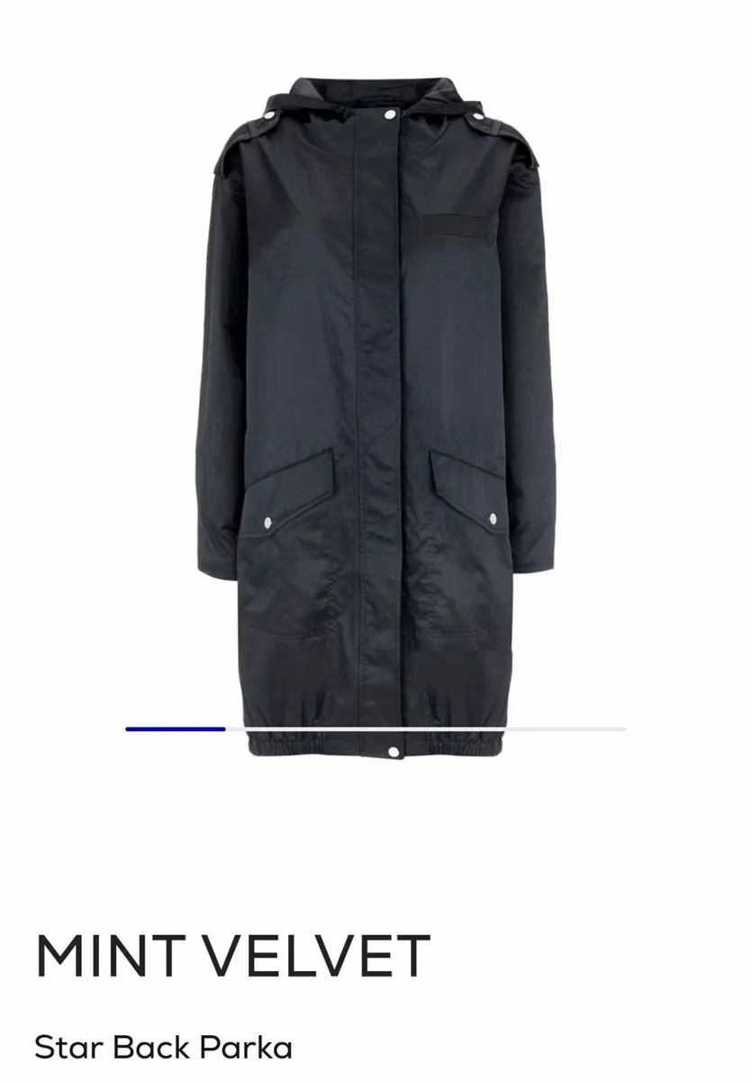 Mint Velet Parka Size 8 - Image 3