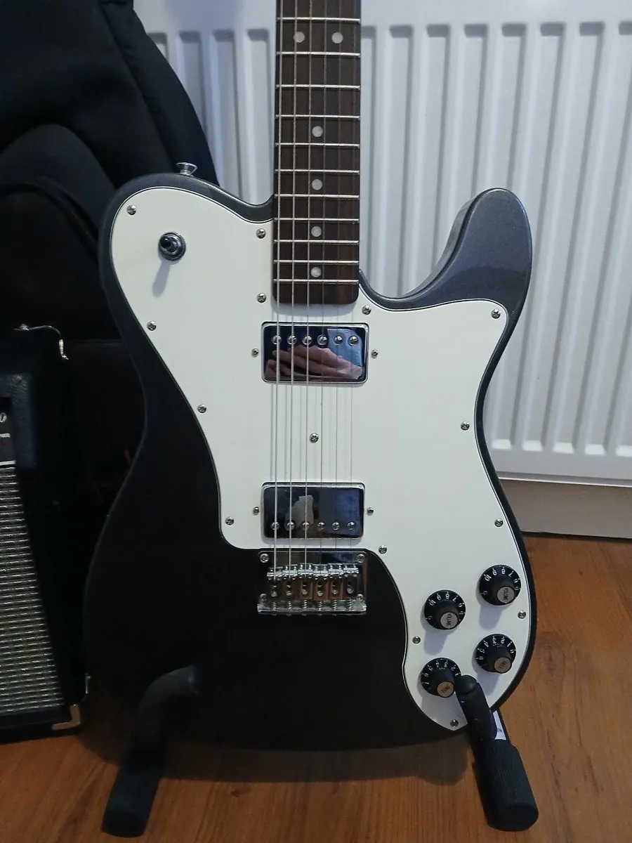 Fender Squier Tele Deluxe, Fender Amp, and Bag - Image 2