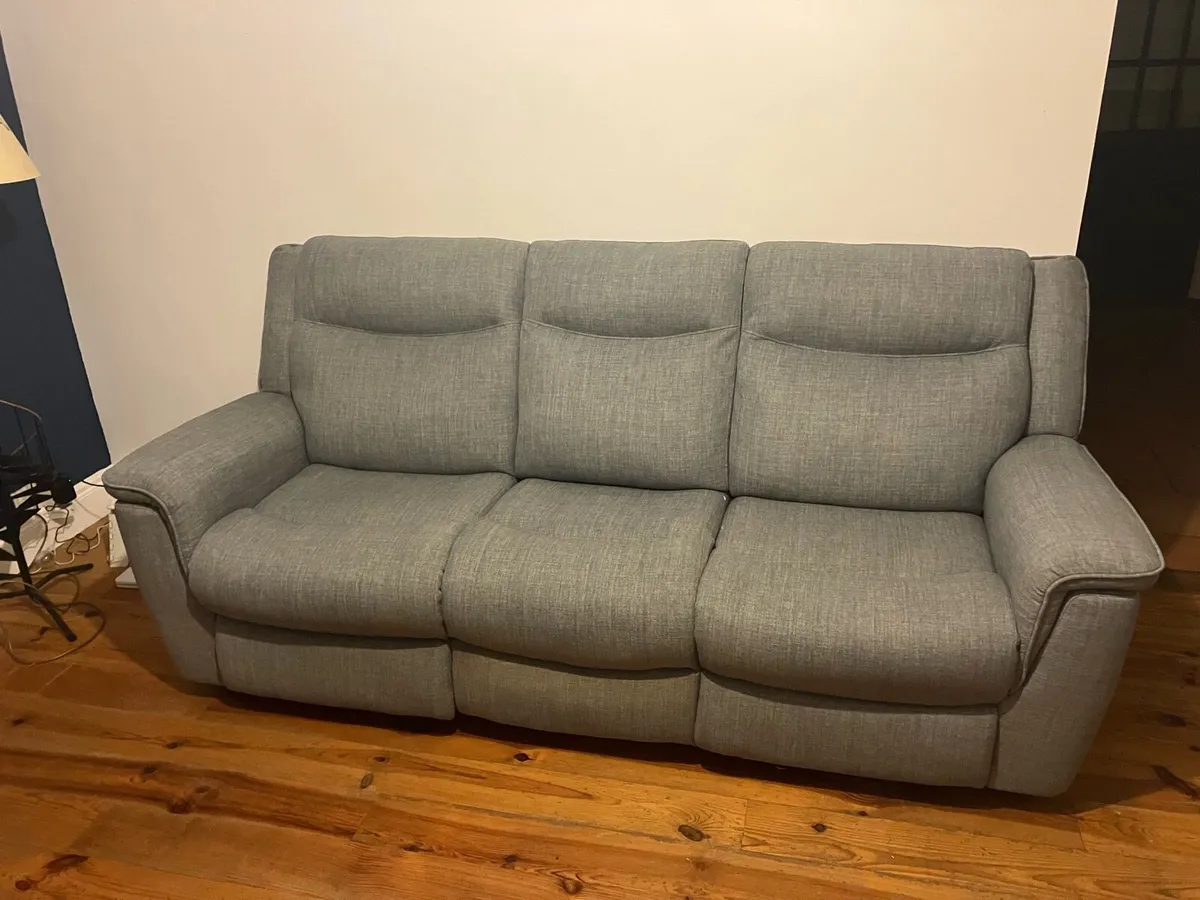 Electric Reclining 3 Seater Sofa - Image 1