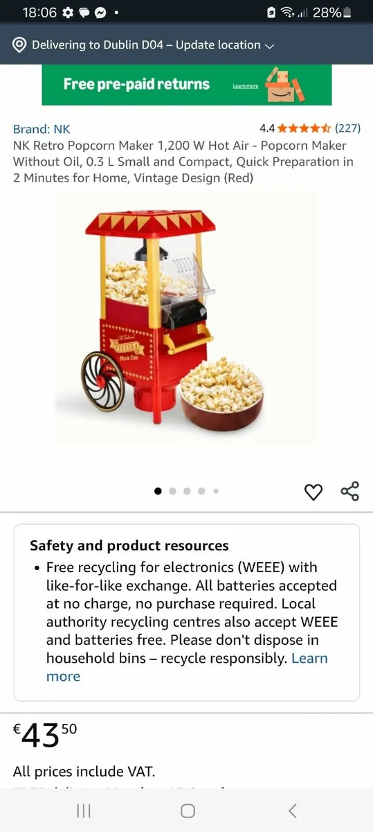 Popcorn making machine