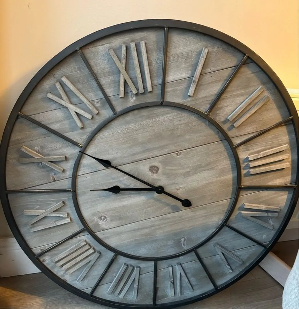 Large Rustic Wall Clock - Image 1
