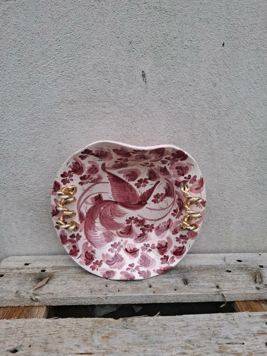 Bird ceramic plate postage possible - Image 1