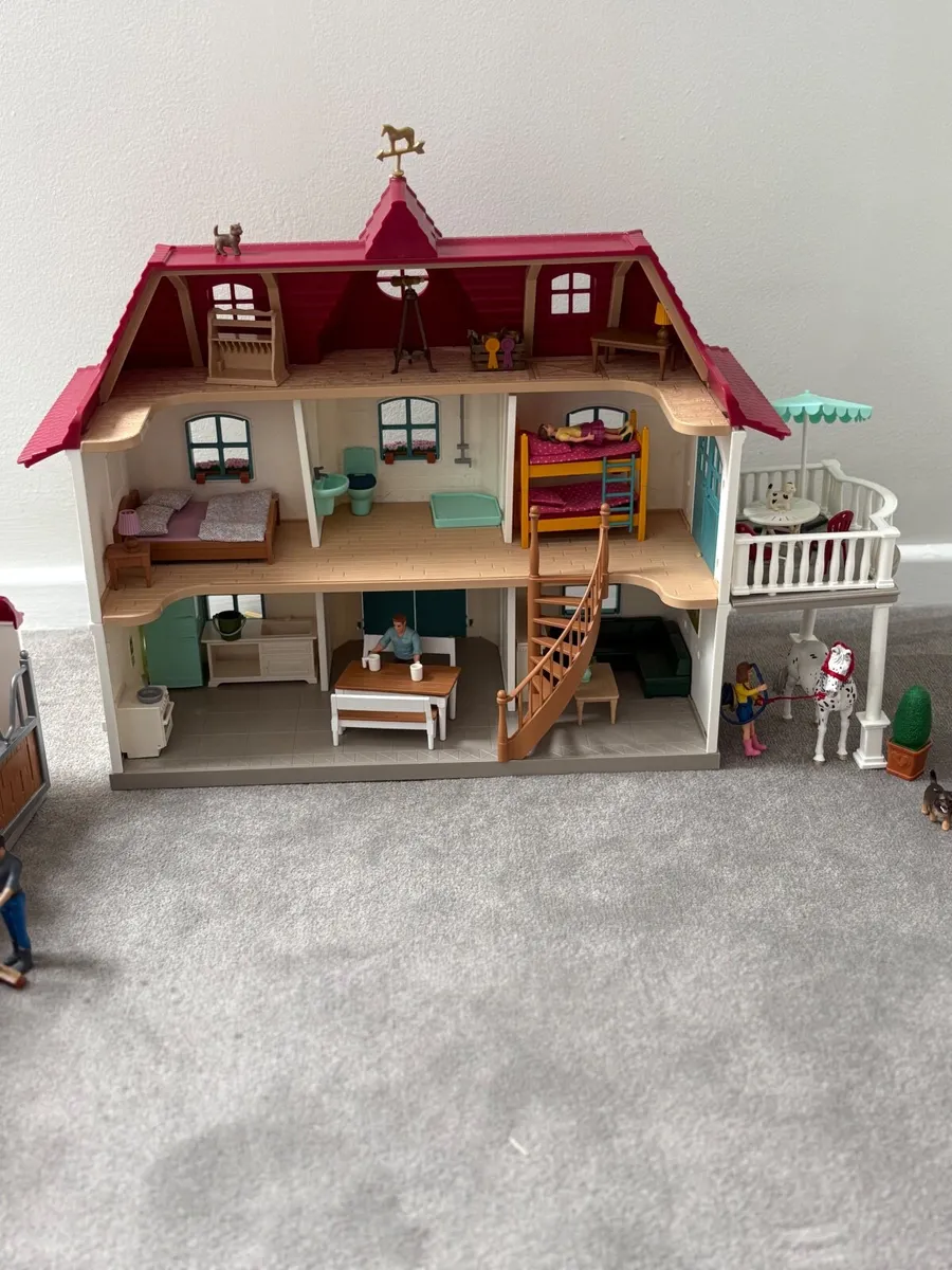 Schleich House, stable and horse trailer - Image 2