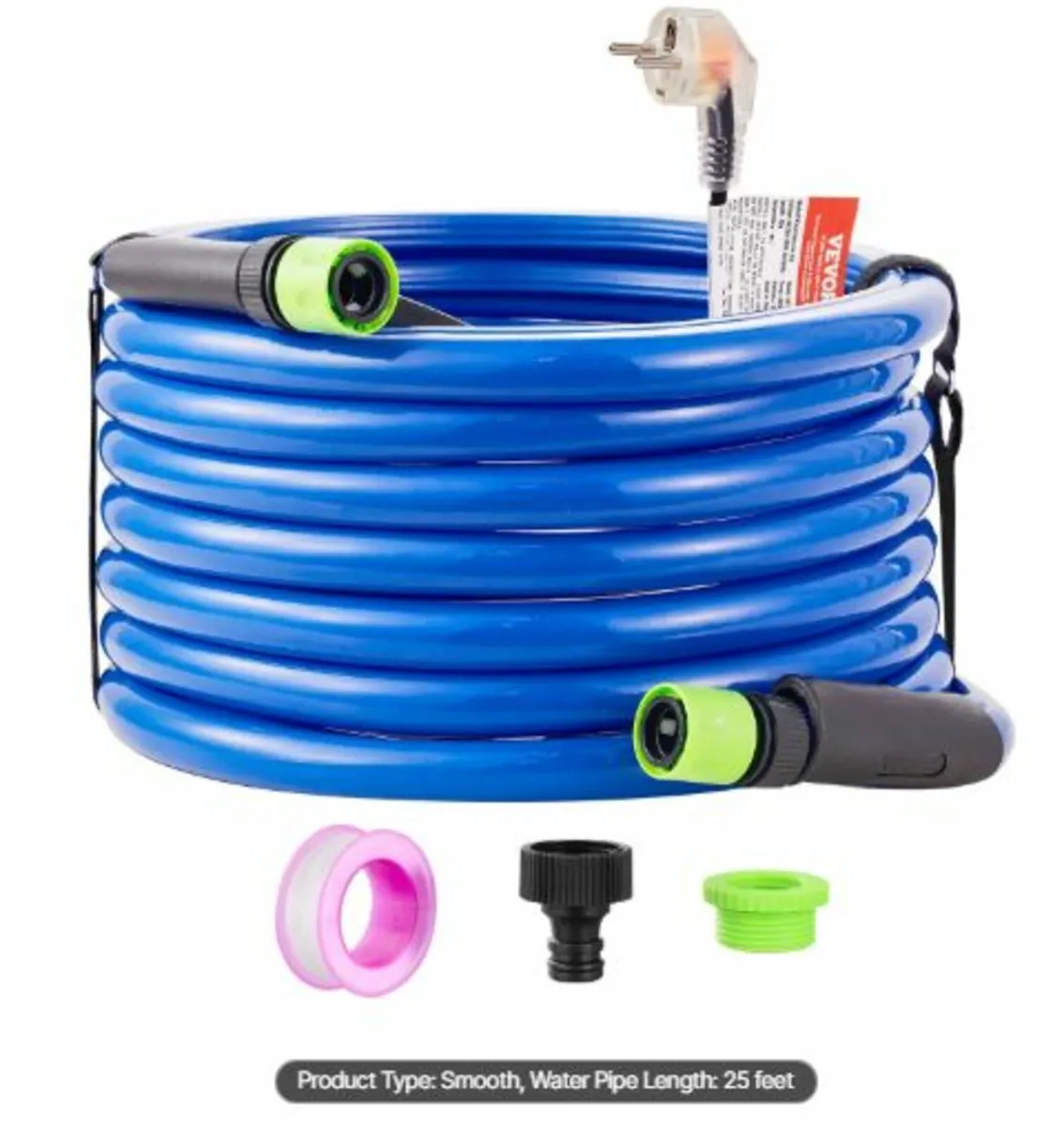 25ft Heated Water Hose for RV, Heated Drinking - Image 1