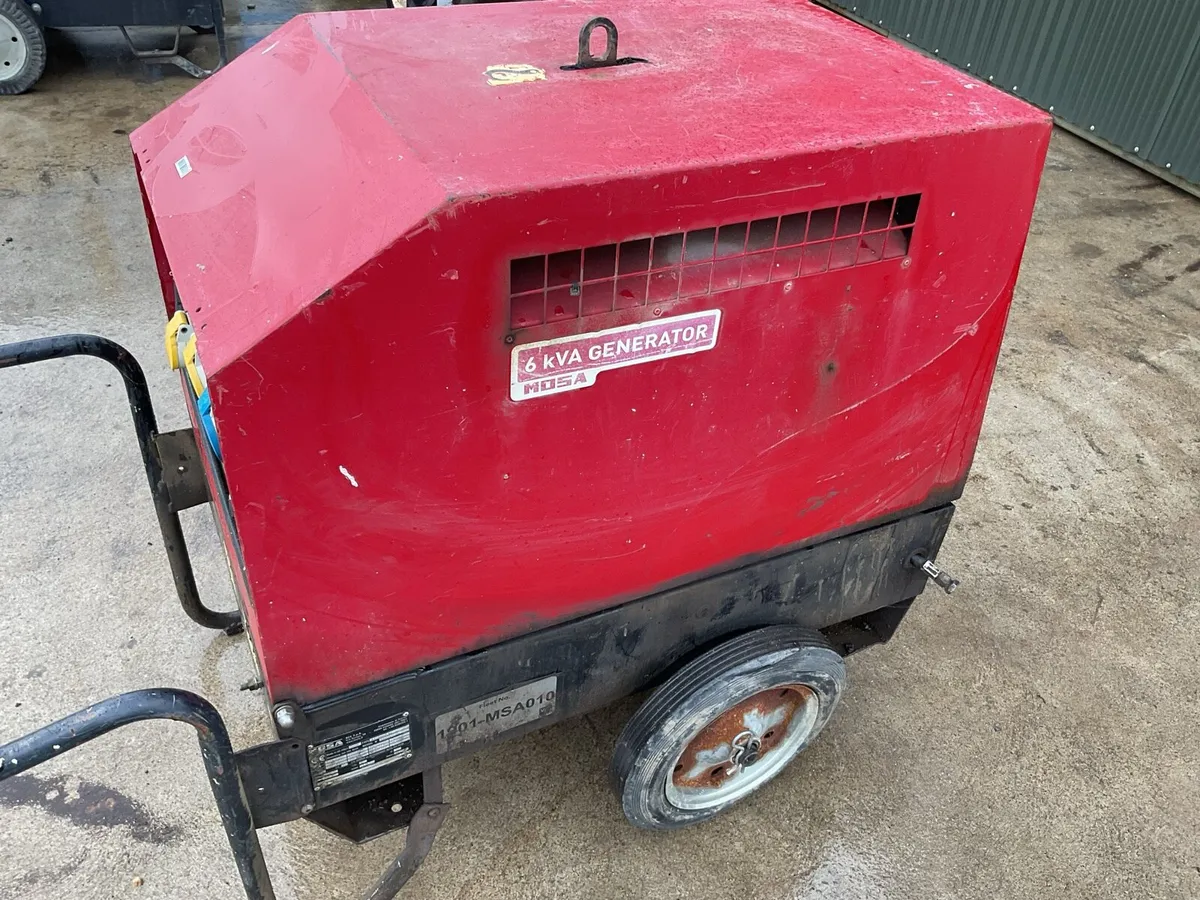 Choice of 2 6 KVA Mosa Generators - Image 3