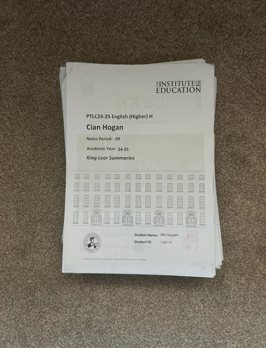 LC English - notes from the Institute of Education - Image 2