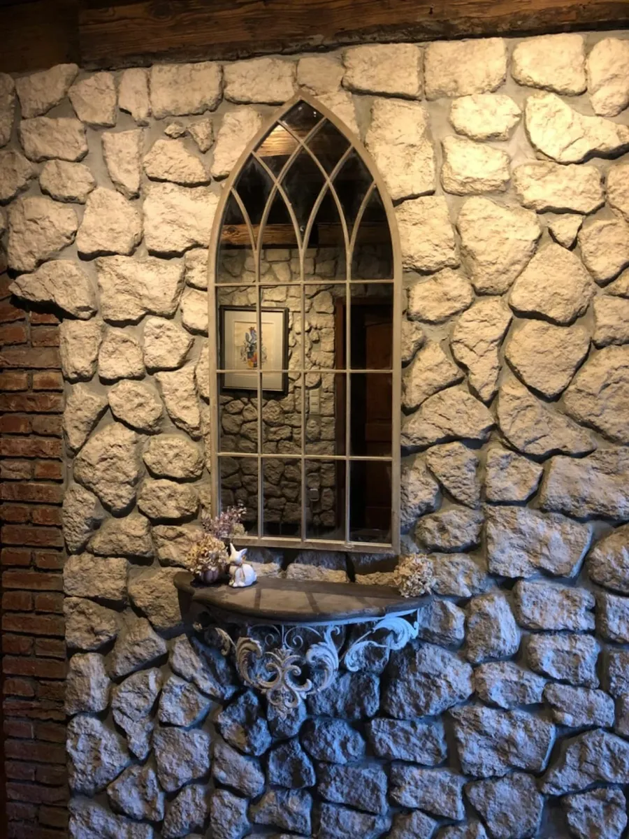 Rustic Vintage Mirror Arch Mirror Gothic Style 50 - Image 1
