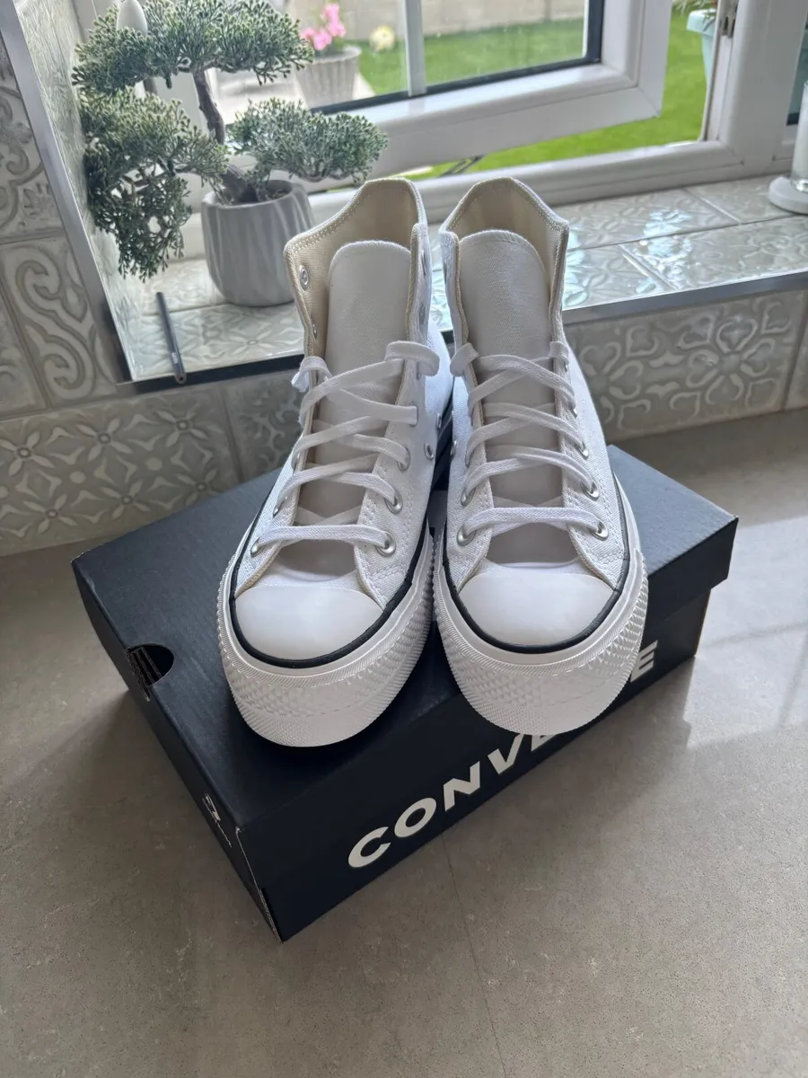 Platform Converse high tops - White - Image 2