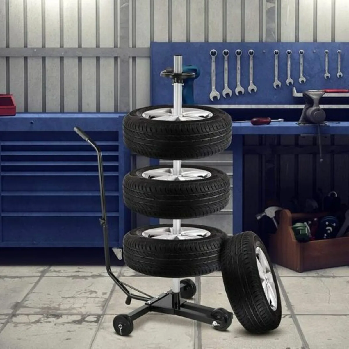 Wheel Rim Tree 225 mm Aluminium Mobile Includes Pr - Image 3
