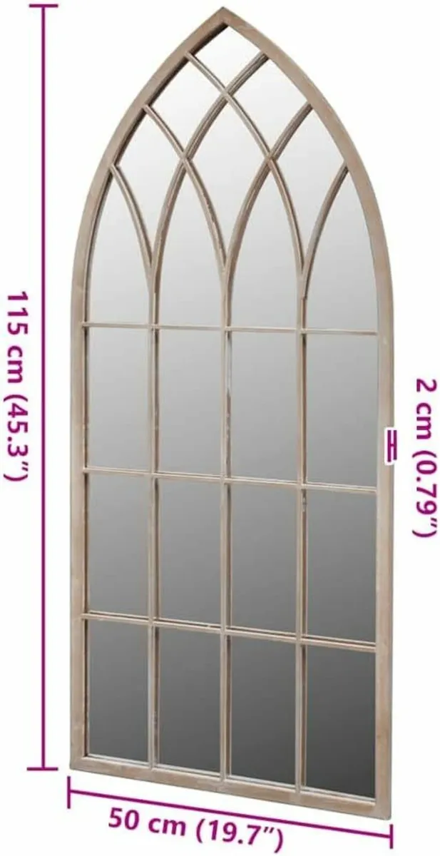 Rustic Vintage Mirror Arch Mirror Gothic Style 50 - Image 2