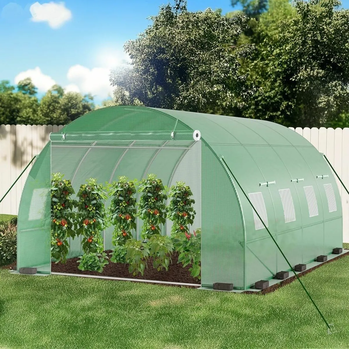 Large Polytunnel Greenhouse 4x3x2 m 12m² - Image 3